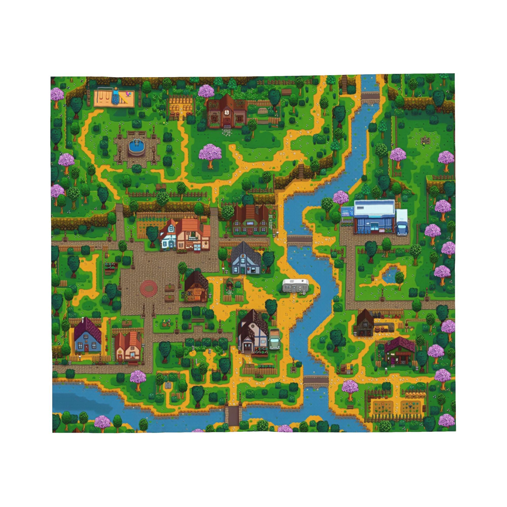 

Stardew Valley Inventory Blankets Fleece Print Farming Game Multifunction Super Soft Throw Blanket for Bedspreads 75x90cm