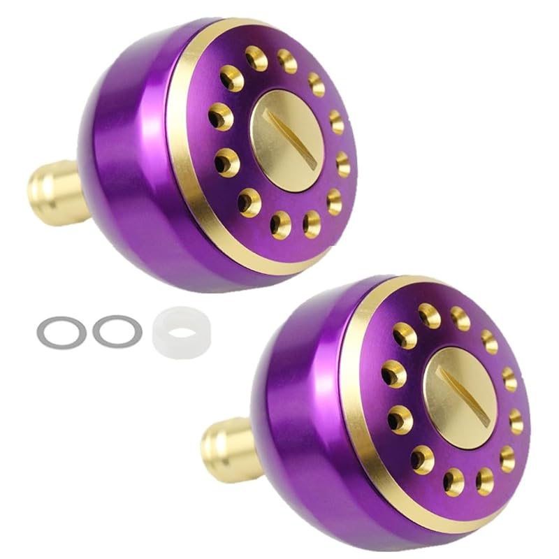

[APAGAI] [Set of 2] Aluminum round knob Made of aluminum spinning reel fishing Green items power handle knob shimano A daiwa S exchange 38mm