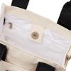 Lee Mesh Thick Cotton Mini Shoulder Mesh Lunch White 2-Way Tote, II, Canvas, Small, Tote, 2-Way Bag, Handle, Bag, Commuting, School, Leisure,