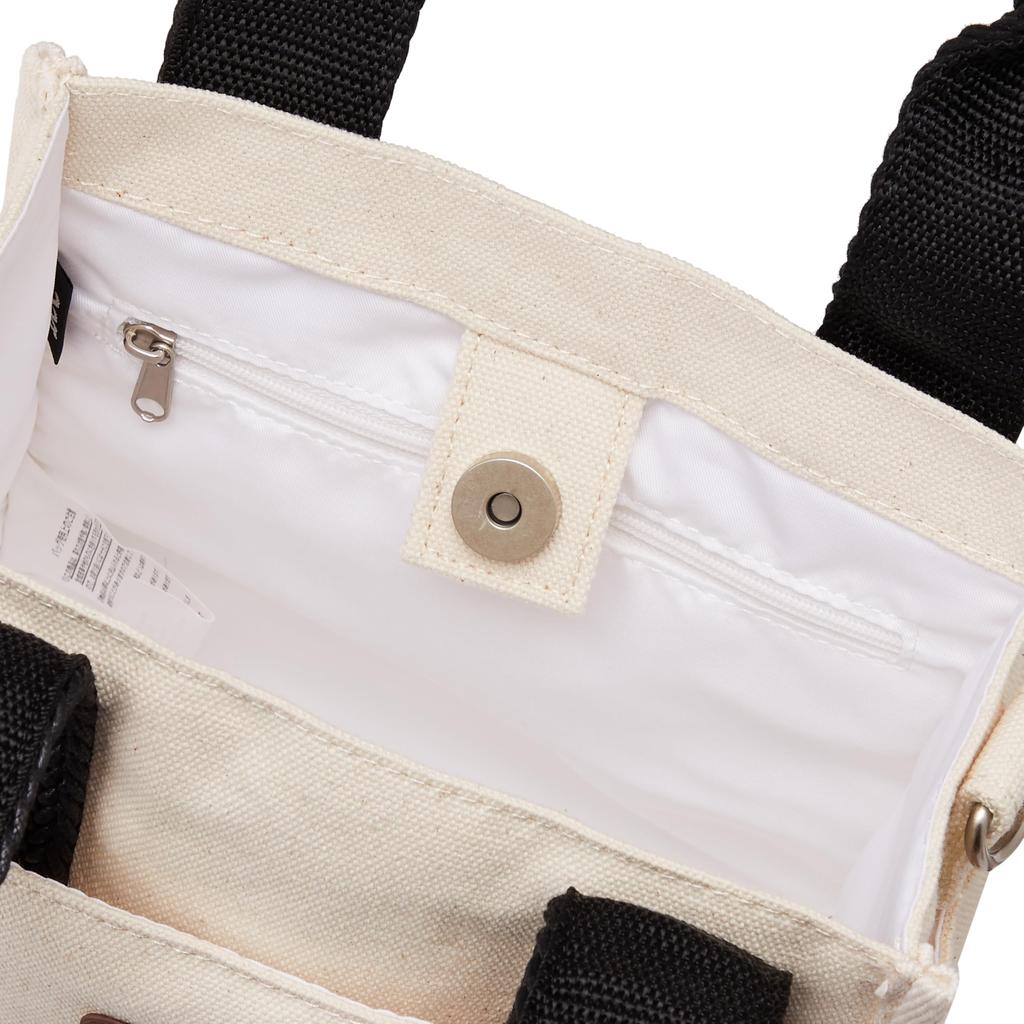 Lee Mesh Thick Cotton Mini Shoulder Mesh Lunch White 2-Way Tote, II, Canvas, Small, Tote, 2-Way Bag, Handle, Bag, Commuting, School, Leisure,