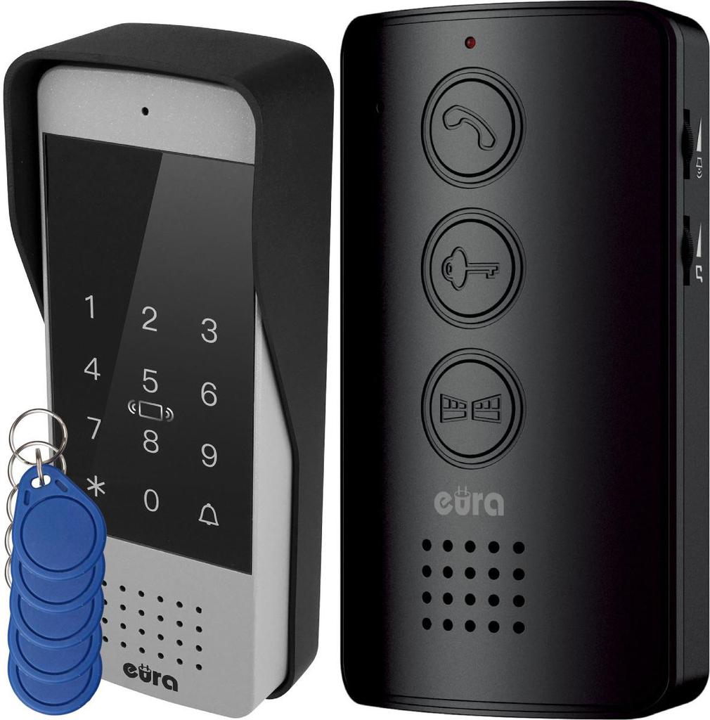 Interfone EURA ADP-34A3 preto