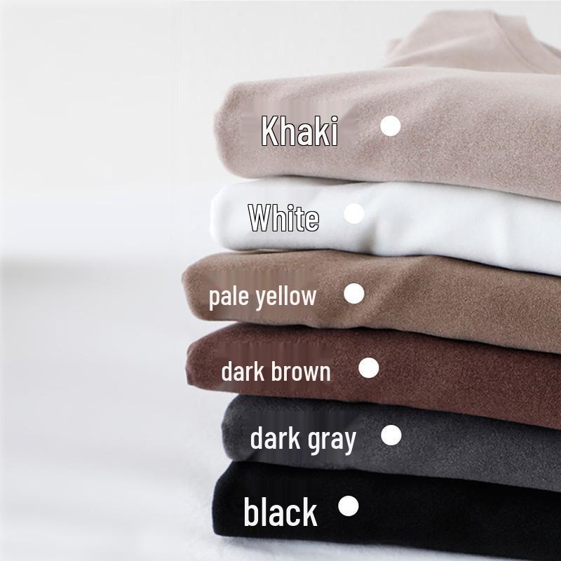 T-shirt élégant ajusté à manches longues brossé pour femme Automne/Hiver 2025