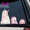 Darling Franxx Zero Two Anime Car Sticker Decal Mini Cooper Car Accessories Bumper Helmet Trunk Mazda Stickers