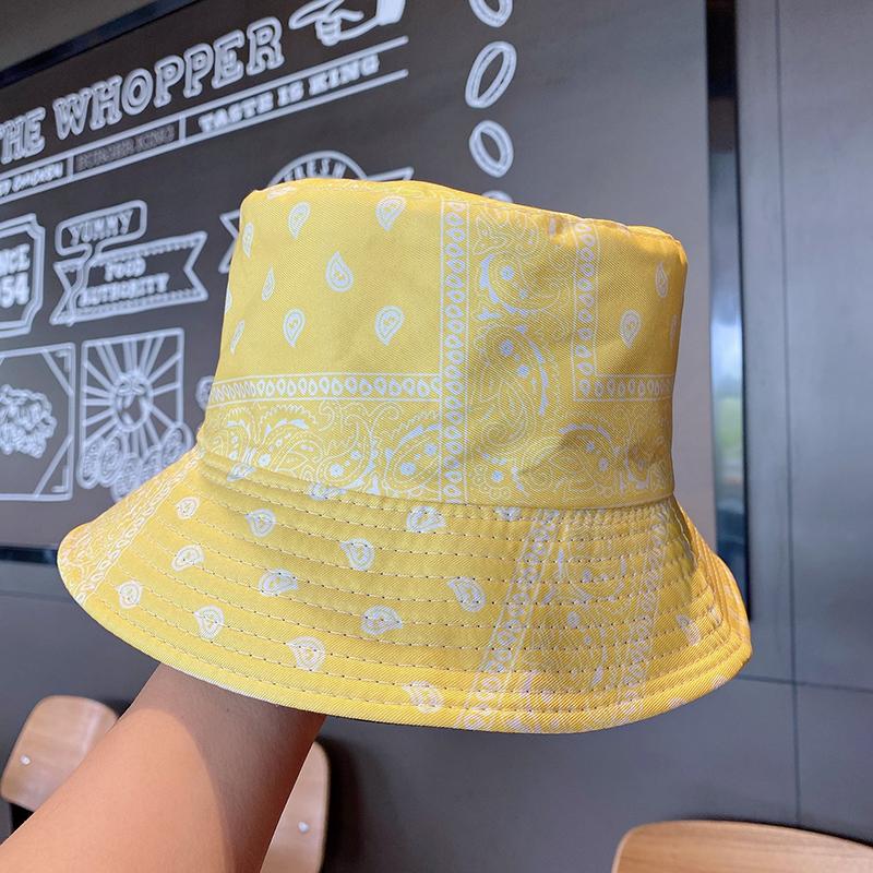 Graffiti Printed Fisherman Hat For Men And Women Personalized  Outdoor Leisure Sunshade Versatile