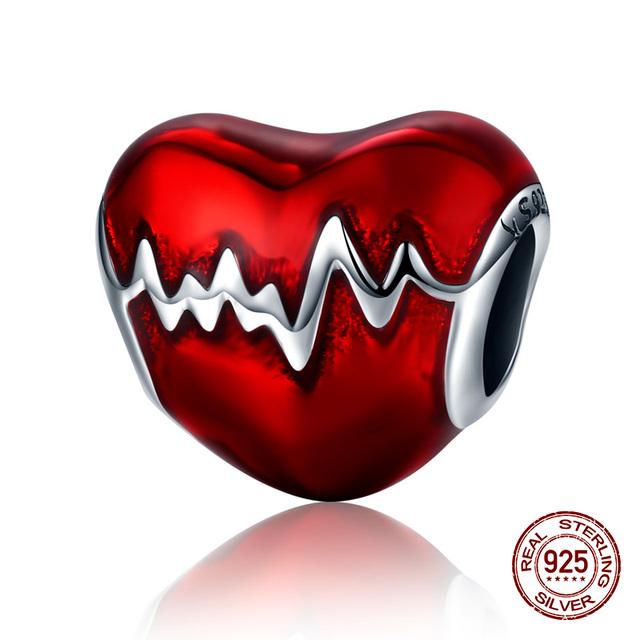 

Китайский Новый Год Красный 100% Стерлингового Серебра 925 Пробы Подвески Подвески Подходит Для Браслета Оригинальный Браслет Ожерелье Ювелирные Изделия