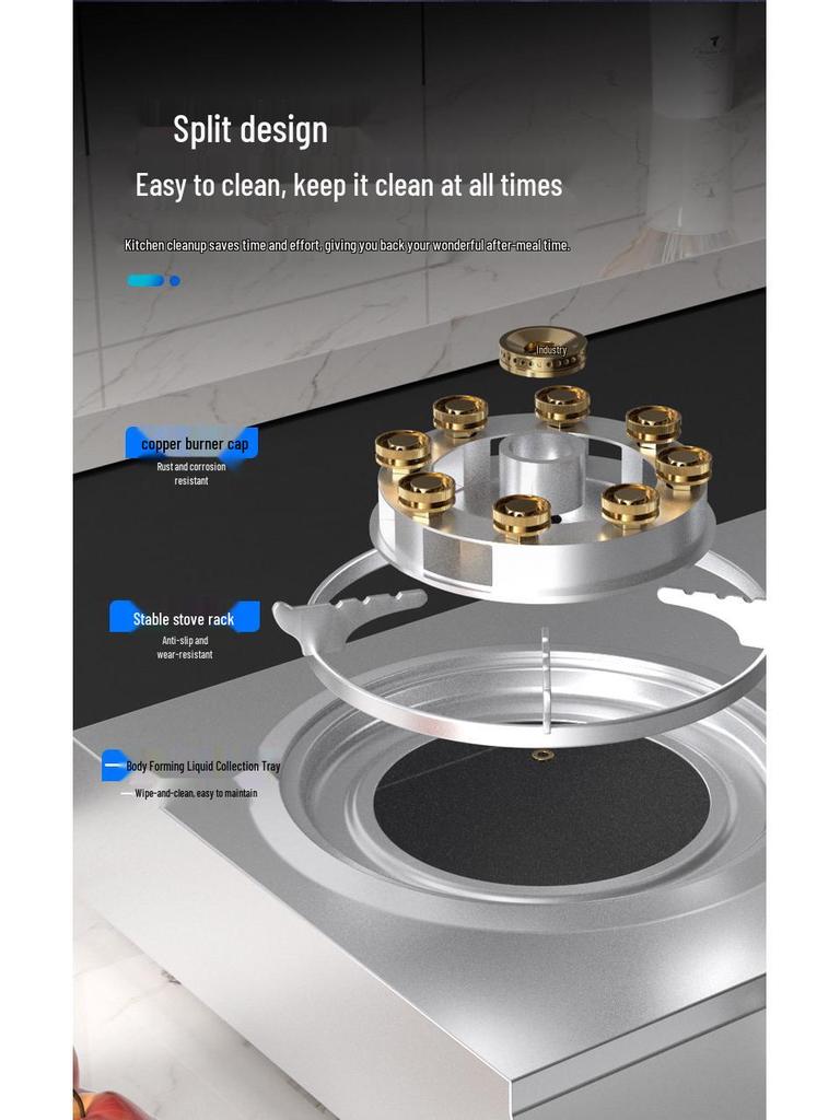 Royalstar Double Burner Tabletop Gas Stove for Natural and Liquefied Gas