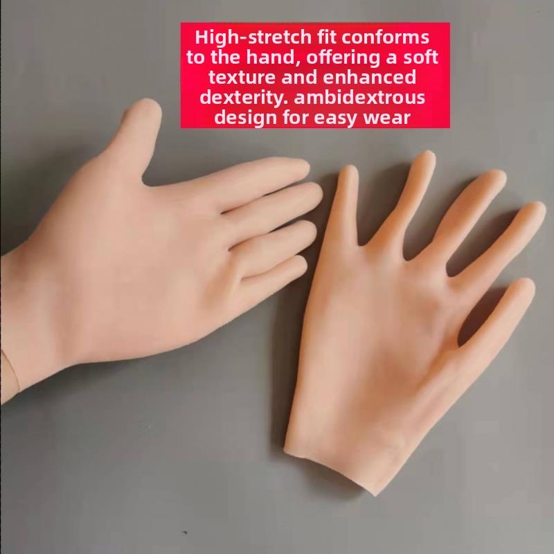 Ultimate Silicone Gloves Waterproof Sunscreen Oil Resistant Anti Dryness Thick Soft Moisturizing Hand Kitchen Cleaning Household