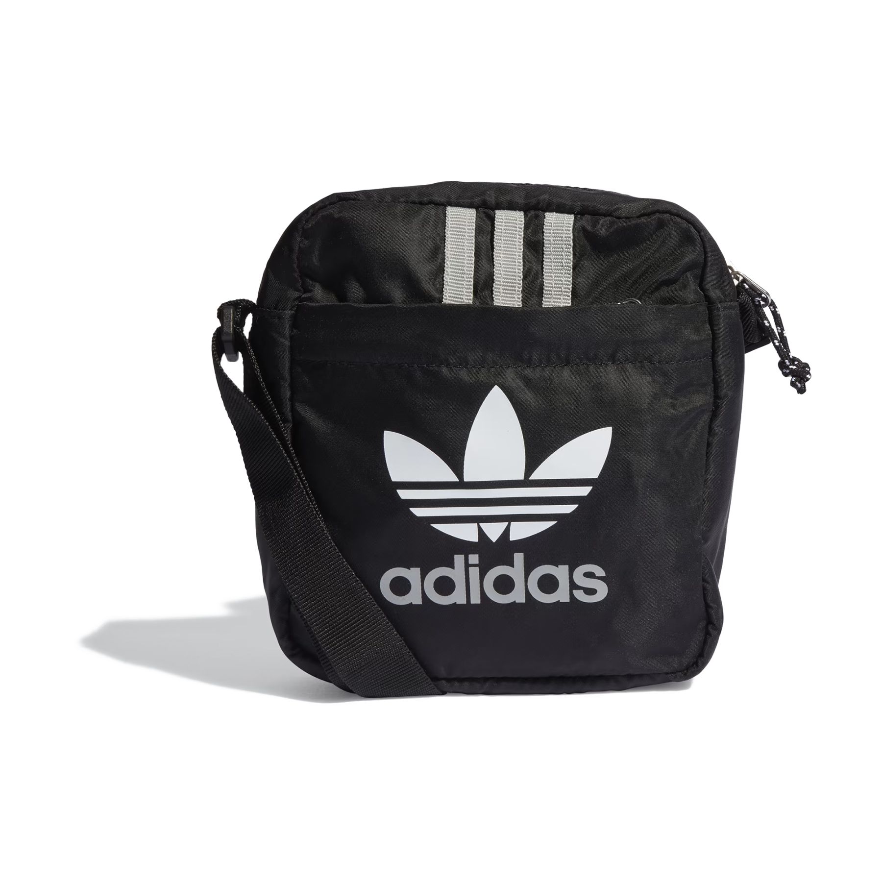 

Adidas Originals Adicolor Archive Festival Brand Logo Print Adjustable Shoulder Strap Recycled Nylon Twill Crossbody Bag Unisex bags Black IJ0769 Black