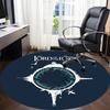 1pc Lord of the Rings Office Round Area Rug, Indoor Mat Suitable For Office, Under Office Chairs Bedroom Living Room Home Decor, Room Deco
