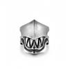 Retro Alien Venom Openable Ring For Men Silver-plated Copper Punk Gothic Edgy Jewelry Cosplay Accessories Halloween Gift for Him
