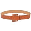 Womens Pu Leather Belt With Pin Buckle For Casual Office Wear