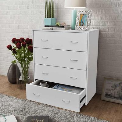 Vidaxl Komoda Z 4 Szufladami, 60 X 30,5 X 71 Cm, Biała