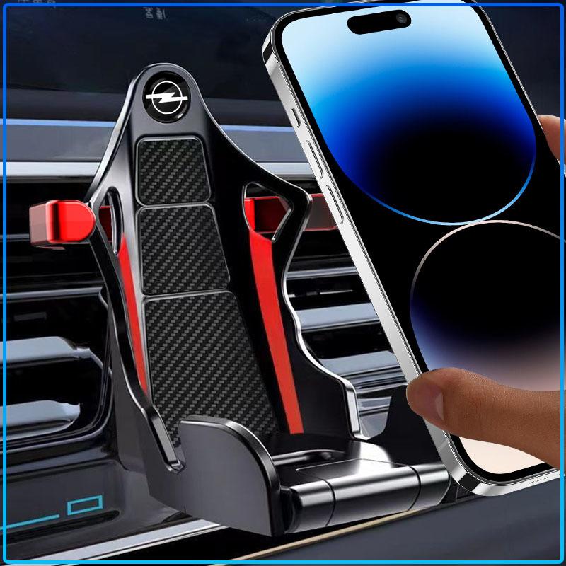 Racing Seat Style Car Phone Holder Emblem Air Vent Gravity Mount Auto Cell Phone Stand For Opel Astra C G H Insignia J K Zafira B Corsa Vectra C Corsa