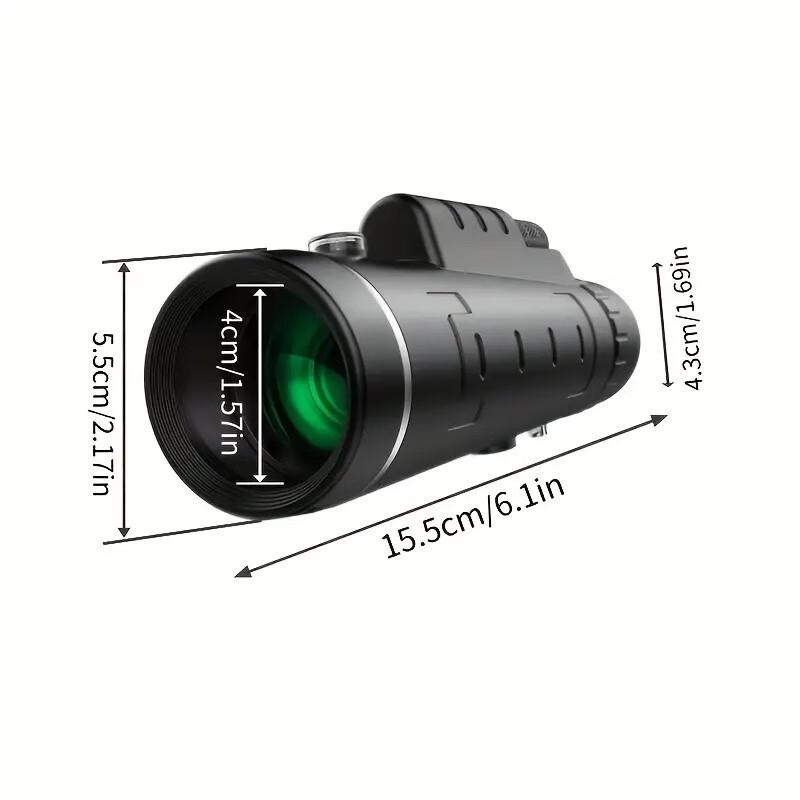 Miflame 40x60 HD Monocular Telescope with Night Vision & Compass