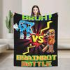 Cute  Six Seven  Funny Italian Brainrot Gaming Meme Flannel Blanket Autumn Warm Throw for Kids Outdoor Bedspread