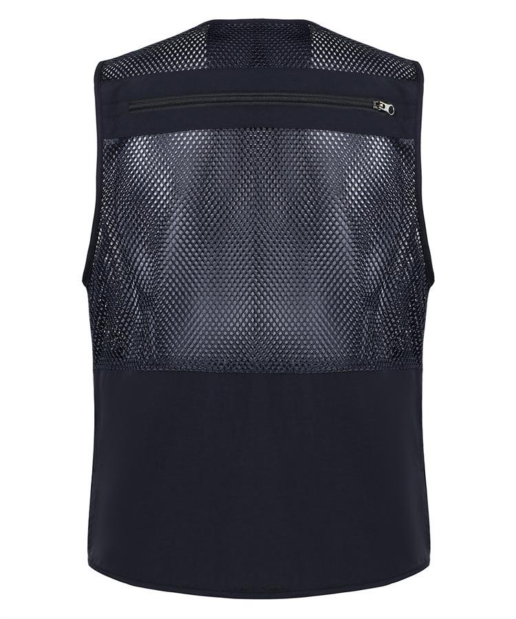 Summer Mesh Vest for Middle-Aged and Elderly Men - Multi-Pocket Sleeveless Fishing & Photographer Jacket