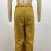 Spring 2026 New Women's High-waisted Casual Pants Solid Color Corduroy Loose Straight Trousers Women