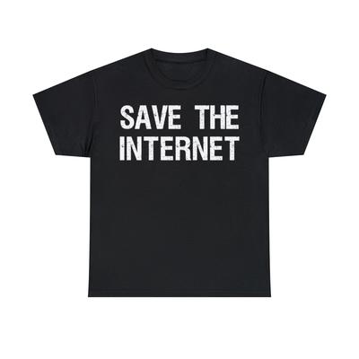Save The Internet Net Neutrality Graphic T-Shirt, Sizes S-5XL