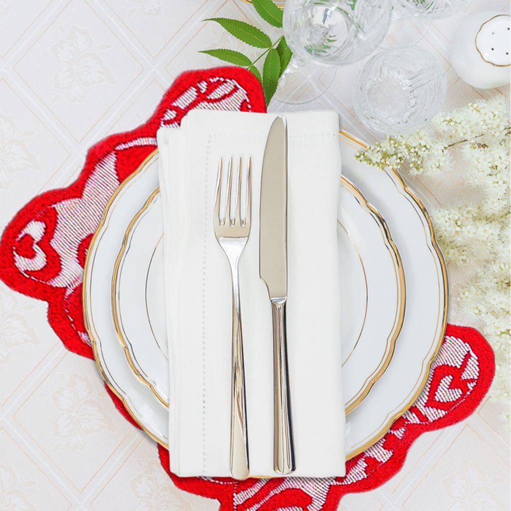 Běžec na stůl Podložka Festivalová dekorace Ubrus Opakovaně použitelný Umělecké řemeslo Polyester Prostírání Sada Ozdoba Hotel Restaurace