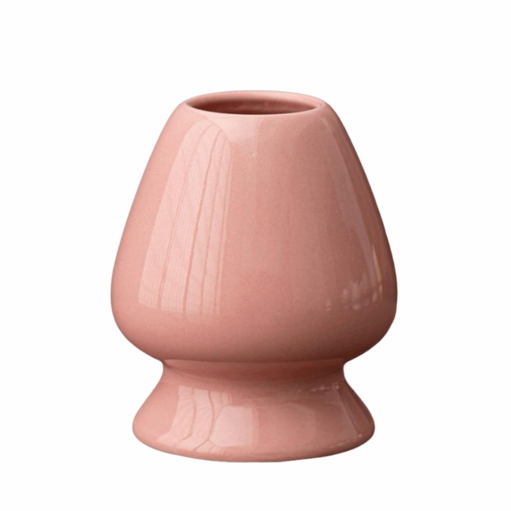 

Vintage Ceramic Chasen Holder Retro Chasen Stand Elegant Ceramic Holder Tea Drinking Utensils розовый