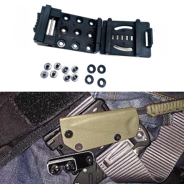 Taktischer Outdoor Schnellverschluss Multi-Funktions MOLLE Messer & Rucksack Scheide Clip