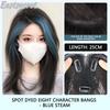 Cosplay Wig Brown Black Gradient/ Blue Gradient Heat Resistant Synthetic Hair Wig + Wig Cap