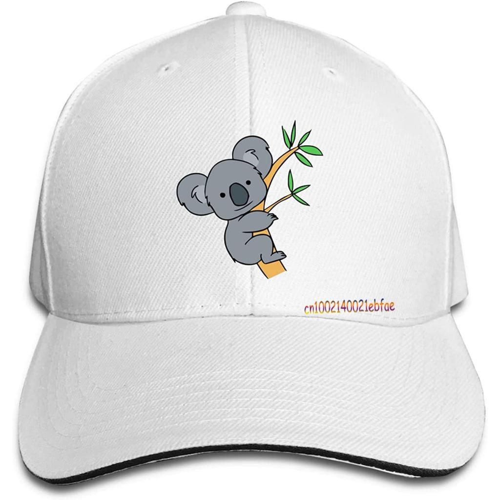 Koala Bear Baseball Hat Sandwich Cap Sun Hats Vintage Unisex Adjustable of Washable Trucker Caps