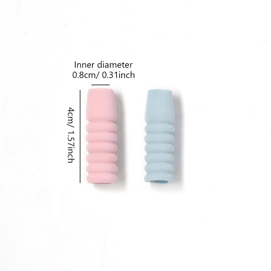 6Pcs Manicure Nipper Non-slip Handle Grip Cover, Soft Sponge Pen Holder Wrap, Sweat-proof Hand Protector for Nail Art Tools