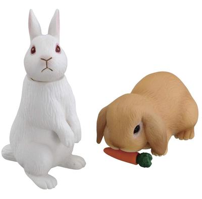 TAKARA TOMY Rabbit White Species Lop Animal Dinosaur Realistic Moving Figure Toy Ages 3 and Up Passes Toy Safety Standards ST Mark Certification ANIA