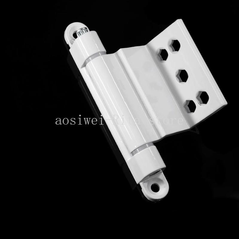 1PC Plastic Steel Casement Window Hinges Old-fashioned Sliding Door and Window Right-angle Hinges Furniture Door Accessories