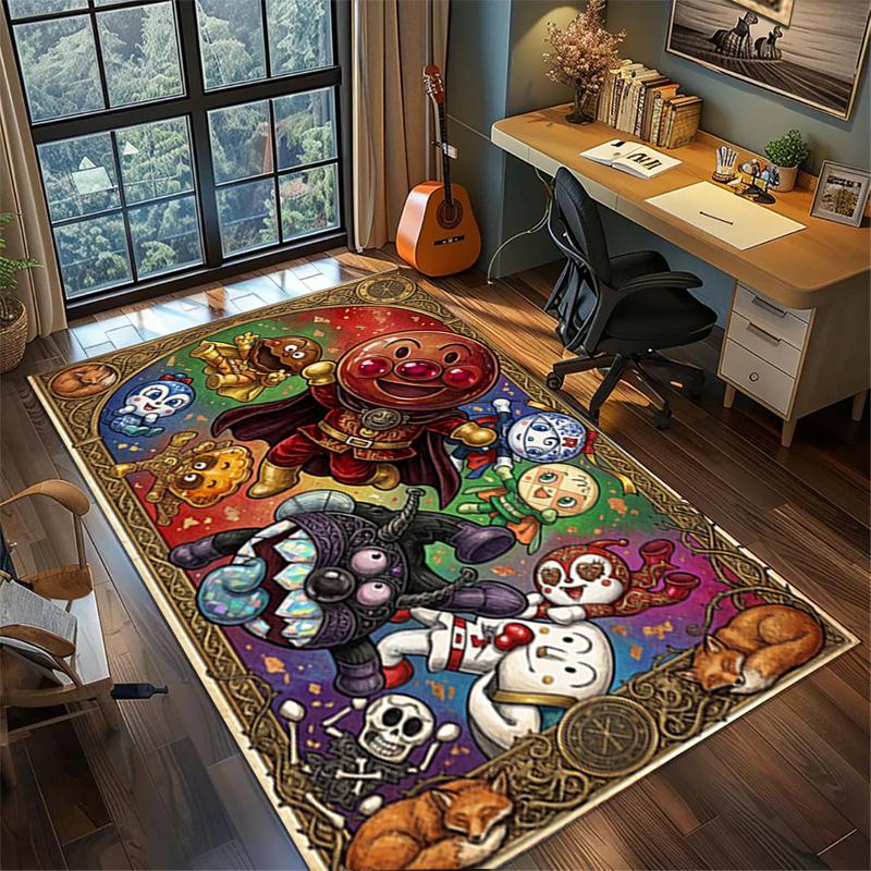 Bread Superman Bedroom Rug Large Area Non Slip Washable Floor Mat Gamer Room Home Decor Carpet