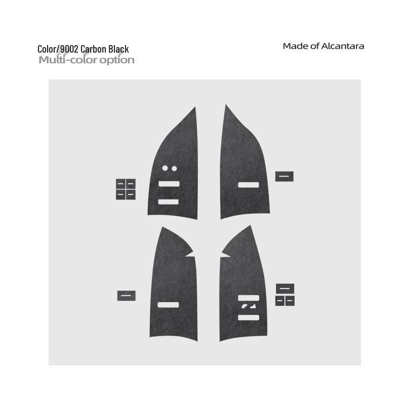 Zeekr 7X Alcantara Suede Window Lift Panel Ultra-Thin Sticker for Interior Button Decoration