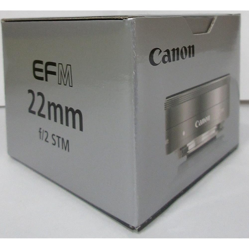 Objectif grand-angle à focale fixe Canon EF-M222STMSL EF-M22mm F2 STM Argent pour appareil photo hybride à objectif unique