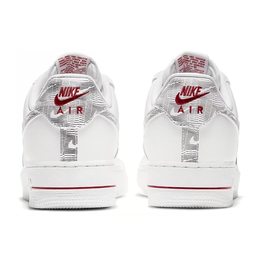 Nike Air Force 1 Low Topography Pack White University Red DH3941-100