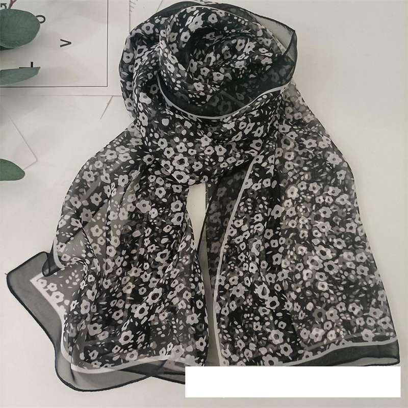 Scarf Lotus Pond Wholesale Long Women's Scarf Beach Scarf Moonlight Thin Summer Lotus Sunscreen Scarf Scarf