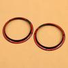 2x Speaker Ring For Mini Cooper F56 F57 Hatch/Cabrio Carbon Fiber Interior Door Loudspeaker Cover Surrounds