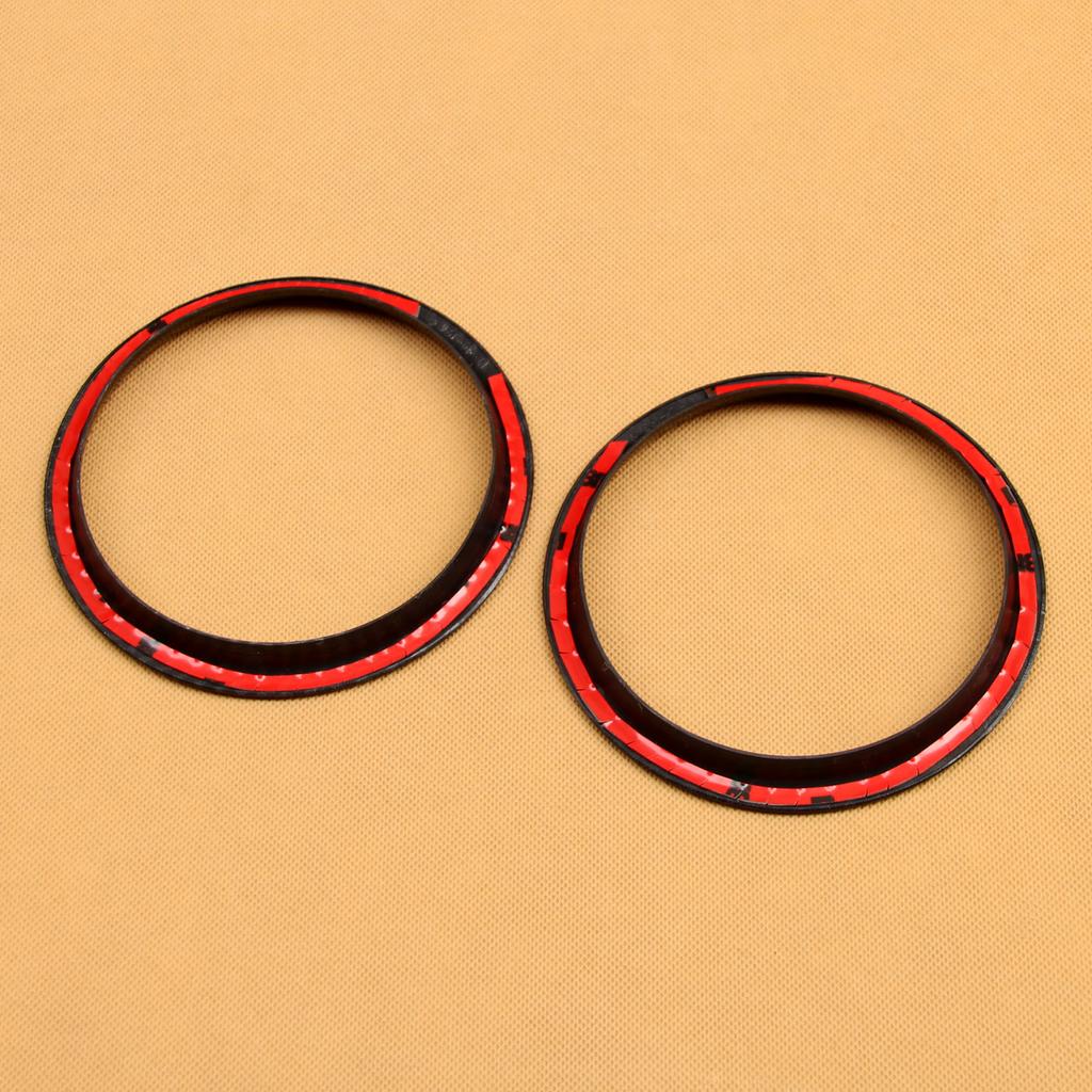 2x Speaker Ring For Mini Cooper F56 F57 Hatch/Cabrio Carbon Fiber Interior Door Loudspeaker Cover Surrounds