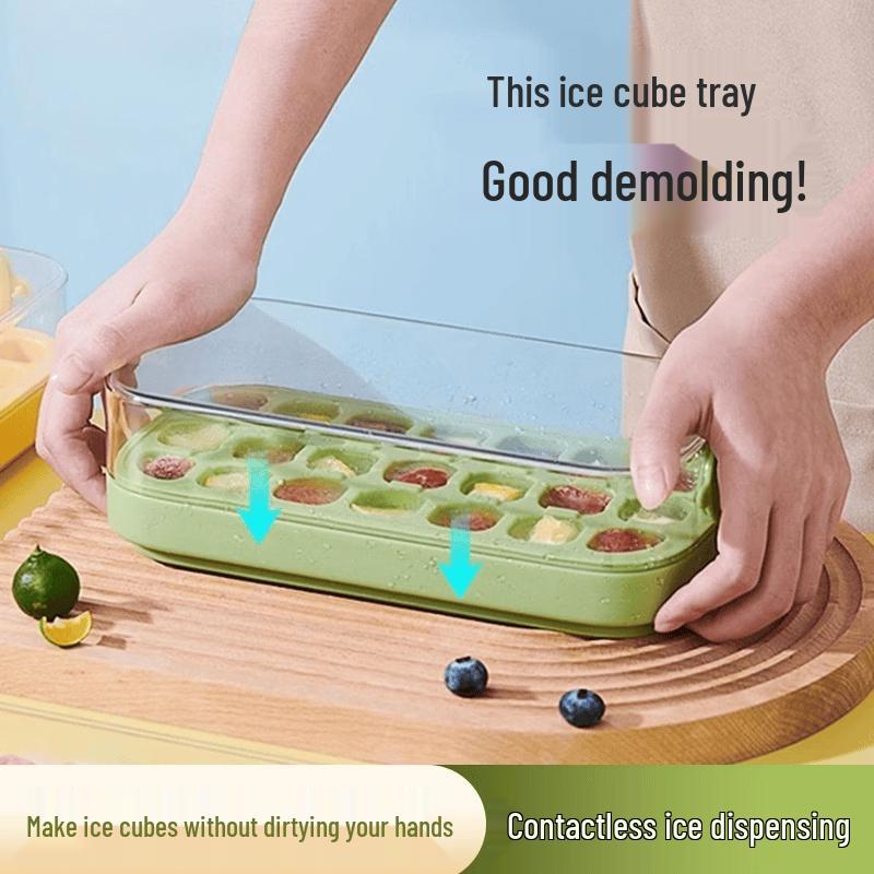 Silicone Press-Type Ice Cube Tray