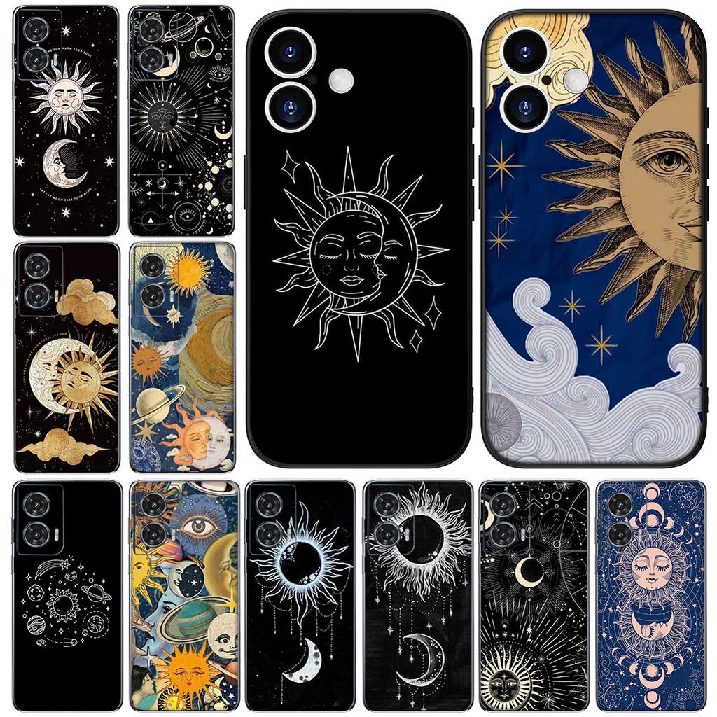 Protective Cover Sun Moon Funny Face Stars for Huawei P30 P20 Mate 20 10 Pro Lite Y7A Y8S Y7 Y9 Prime 2019 Phone Case
