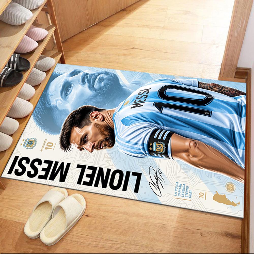 Messi 531 Area Rug Suitable for Dormitory Living Rooms Bedrooms Game Room Antislip Carpet Decorate Offices
