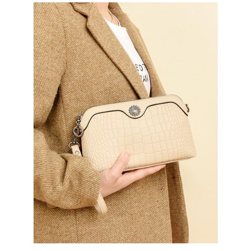 New Arrival Women's Stone Embossed Crossbody Bag - Mini Shoulder Bag with Phone Pocket, Versatile Commuter-Friendly Purse for Daily Essentials