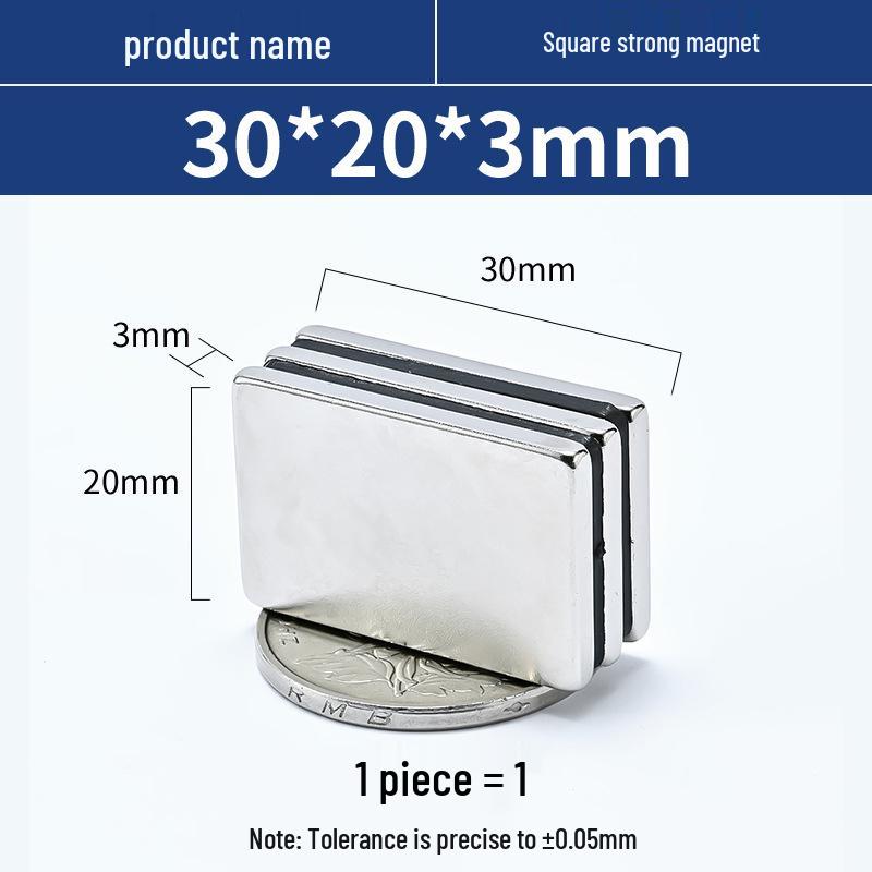 N52 Neodymium Iron Boron Square Magnet – Strong Rare Earth Permanent Magnet