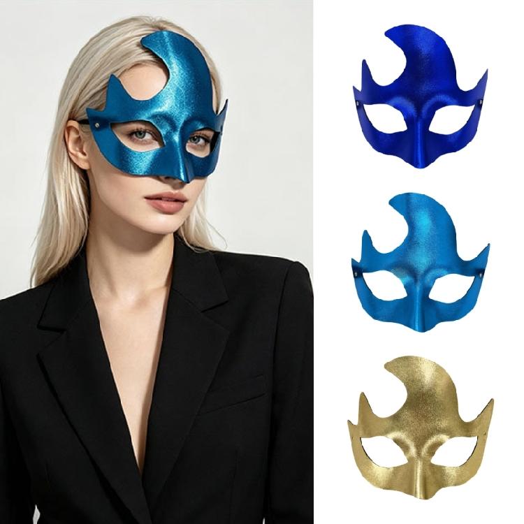 Roleplay Party Mask Geometric Masquerades Face Mask with Elastic Strap and 1 Size Suitable for Costume Event Styling