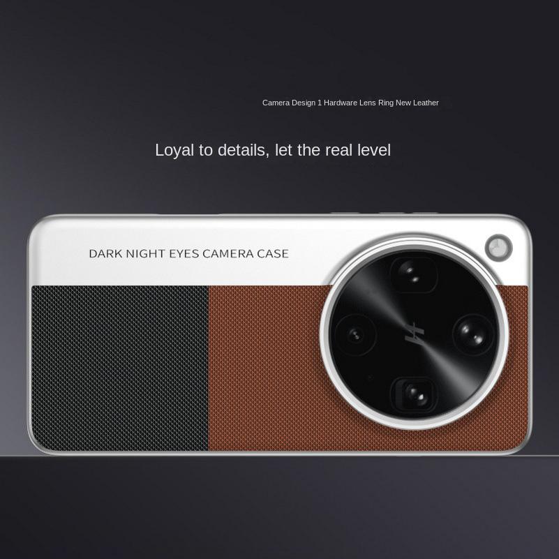 

Dual-color Cloth Leather Lens Heightened To Protect Camera Case For OPPO Find X8 Ultra X8s X8 Pro Slim All-inclusive Slim Cover OPPO Find X8s
