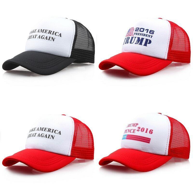 Printing Letter Hat Donald Trump Republican Adjustable Mesh Cap Fashion Gift