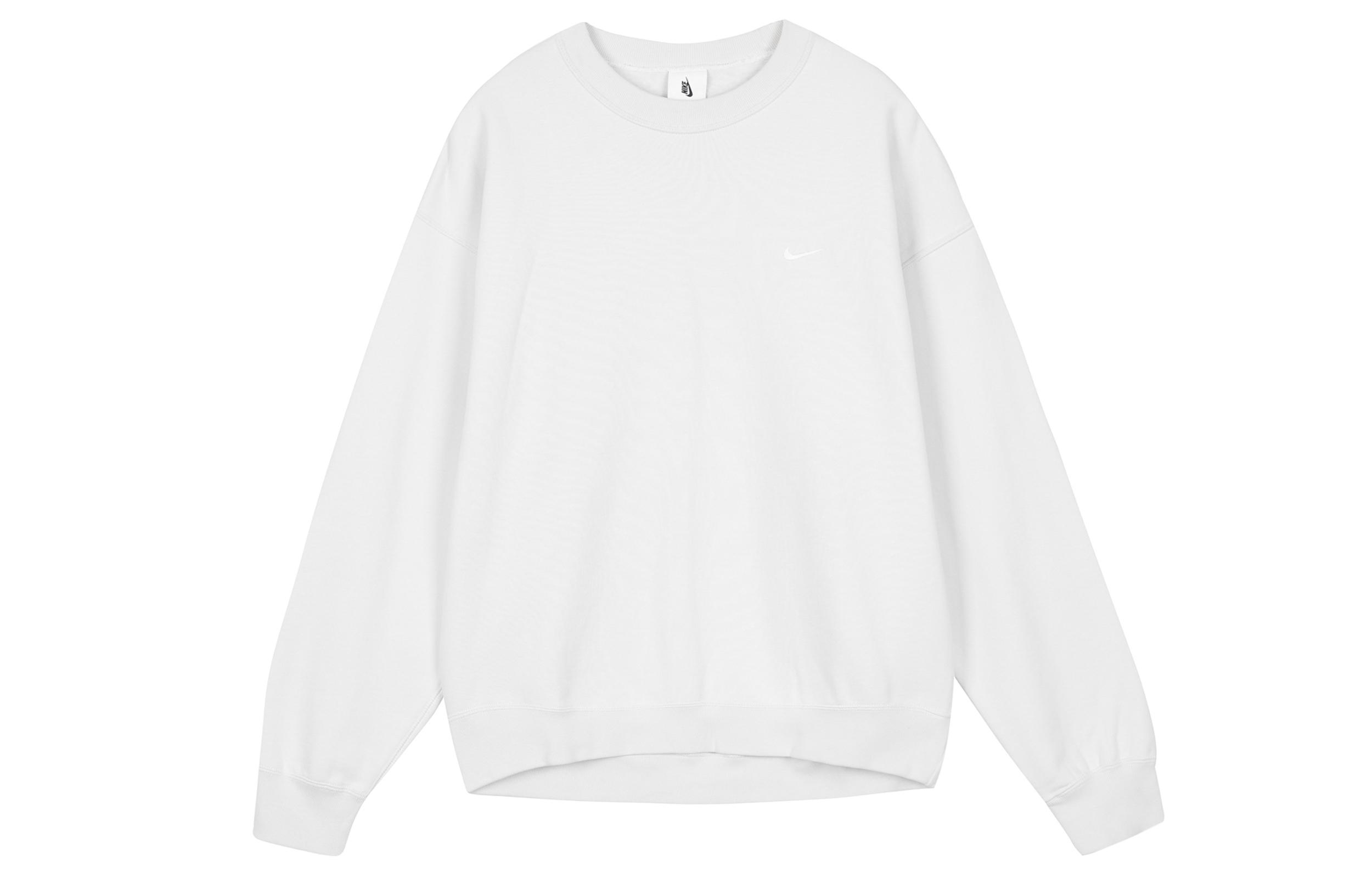 Nike Sweatshirts Men s White Crew Neck Moderate Regular DA0318-030 S