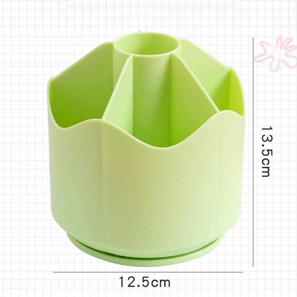 Suporte de Canetas Multifuncional 360° Giratório Porta-Armazenamento Caixa para Guardar Pincéis de Maquilhagem Escritório