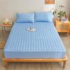 Mattress Cover Thick Quilted Fitted Bed Sheet Fashion Printed Bedding Non-slip Sheet Dust Cover