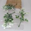 5pcs Mini Branches Stamen DIY Wreath Decorative Accessories Artificial Flower Leaves Grass Christmas Party Decoration Fake Plant