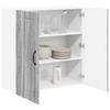Wall Cabinet LUCCA Grey Sonoma 80 X 31 X 80 Cm Particleboard